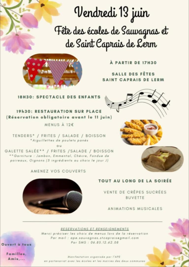 FÊTE DE L&rsquo;ÉCOLE