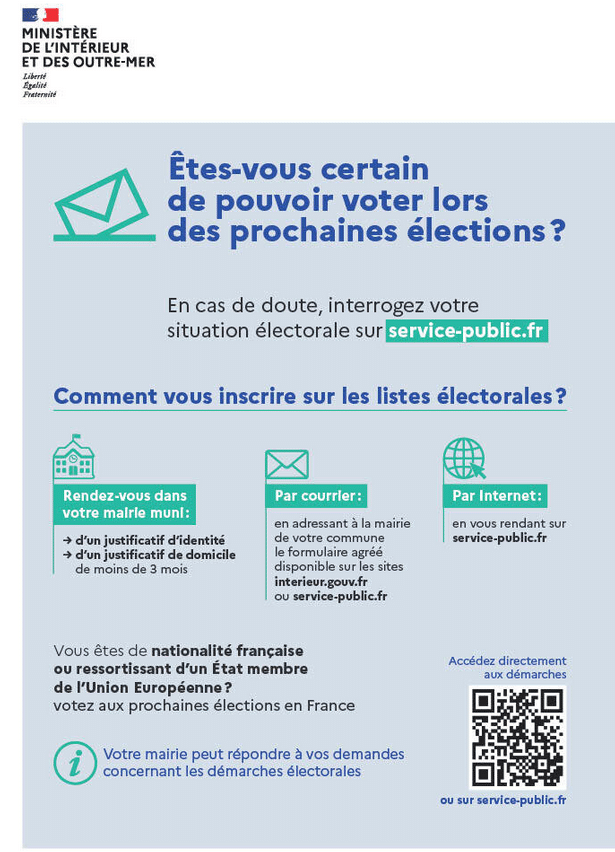INSCRIPTION LISTE ÉLECTORALE