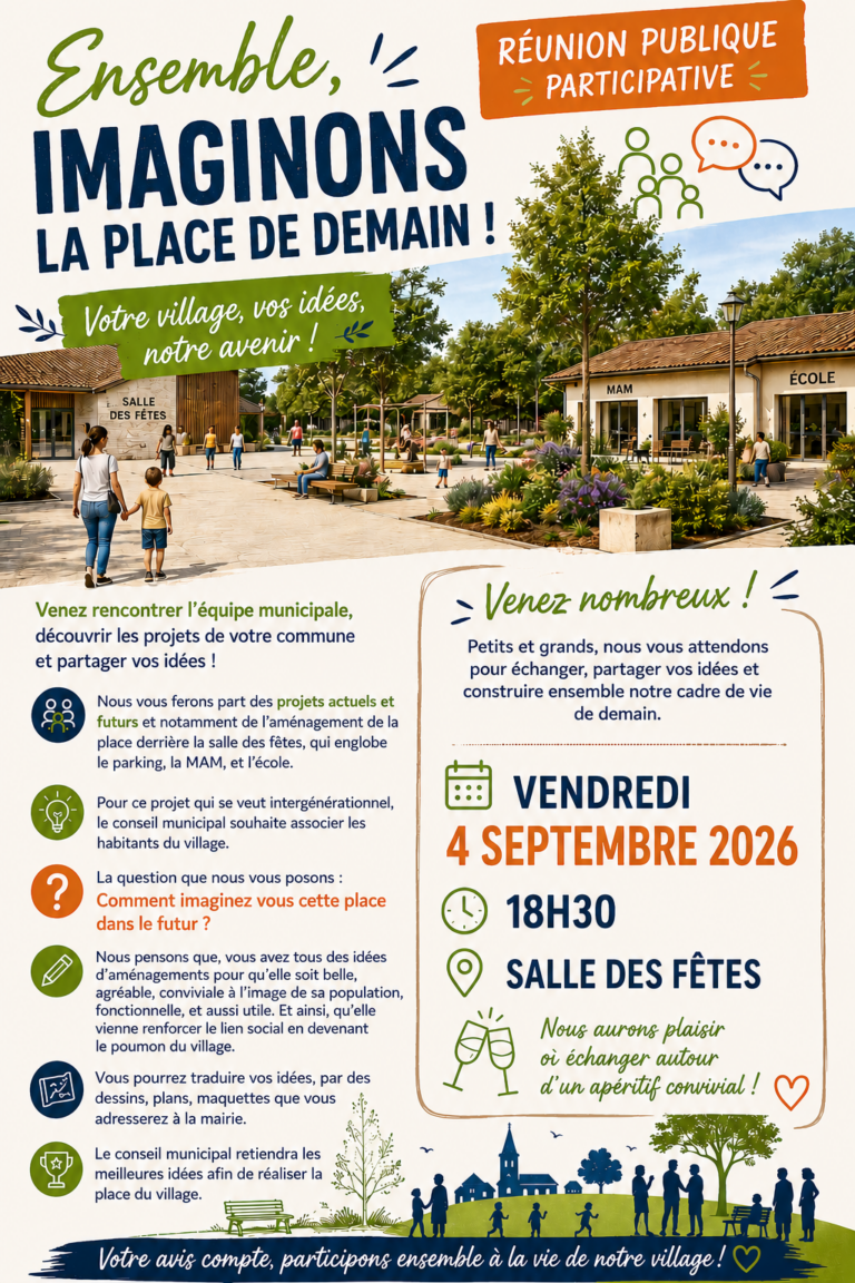 RÉUNION PUBLIQUE PARTICIPATIVE